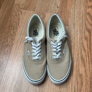 Vans Men's Beige Canvas Sneakers